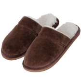 Pantufa Pelúcia com Plush Solado Leve - Marrom