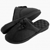 Pantufa Anatômica Atoalhada com Espuma Massageadora PUFF - Preto