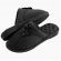 Pantufa Anatômica Atoalhada com Espuma Massageadora PUFF - Preto