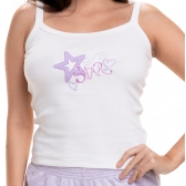 Short Doll de Alcinha em Moletinho com Ribana - Lilás