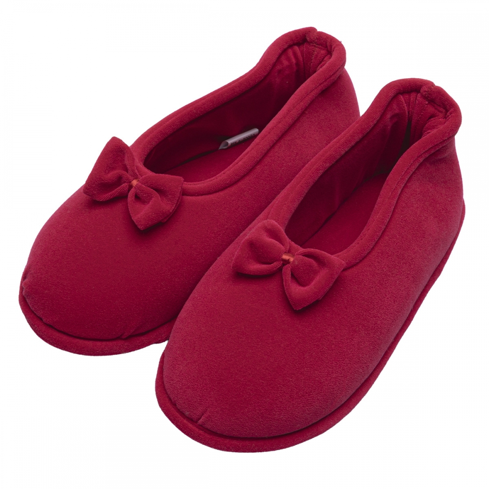 Sapatilha Flexível Plush com Laço PUFF - Vermelho