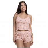 Short Doll de Alcinha em Modal Summer - Salmão