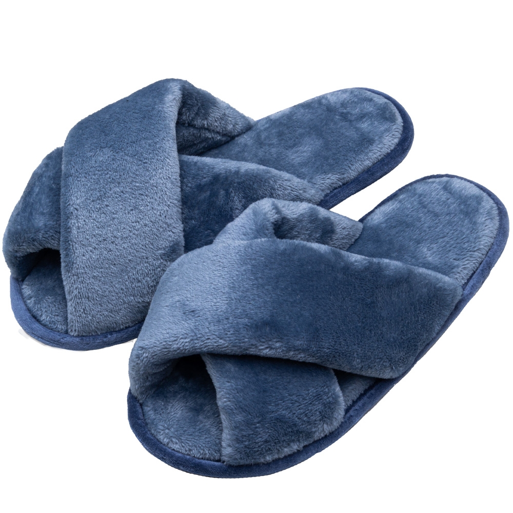 Pantufa Flexível em Pelúcia - Indigo