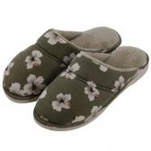 Pantufa Anatômica em Viscolycra e Pelúcia - Verde