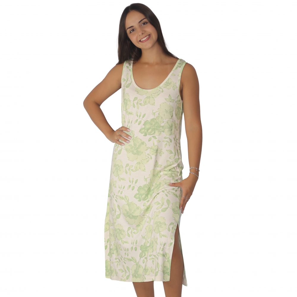 Camisola Mid Estampada em Viscolycra: Elegância e Leveza - Verde