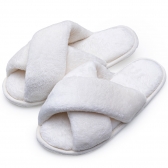 Pantufa Flexível em Pelúcia - Marfim