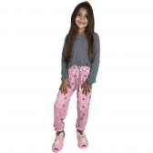 Pijama Infantil Puff Kids Modal Winter Elastano - Rosa