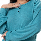 Conjunto Casual Malha Winter com Detalhes em Botões - Verde