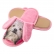 Pantufa Atoalhada Flexível Infantil Cachorrinho - Rosa
