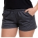 Short Doll com Alcinha em Viscolycra e Moletinho - Preto