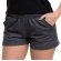 Short Doll com Alcinha em Viscolycra e Moletinho - Preto
