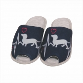 Pantufa Puff Flex Malha cachorrinho Infantil - Marinho