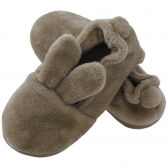 Sapatilha Flexível Infantil  Pelúcia Coelho - Bege
