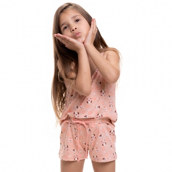 Short Doll Alcinha Infantil em Modal Summer