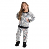 Pijama Pelúcia Astronauta Infantil Unissex - PRETO