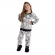 Pijama Pelúcia Astronauta Infantil Unissex - PRETO