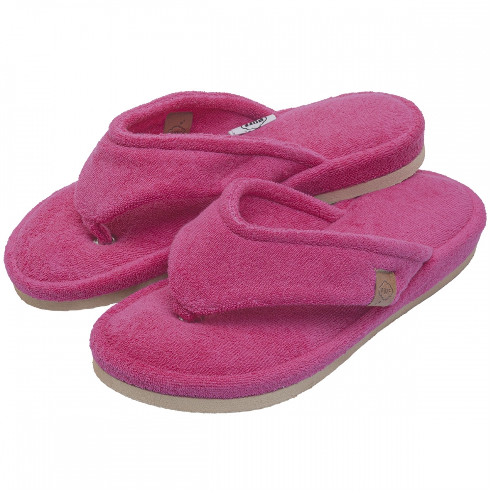 Pantufa Anatômica Soft em Atoalhado - Dedo - Pink