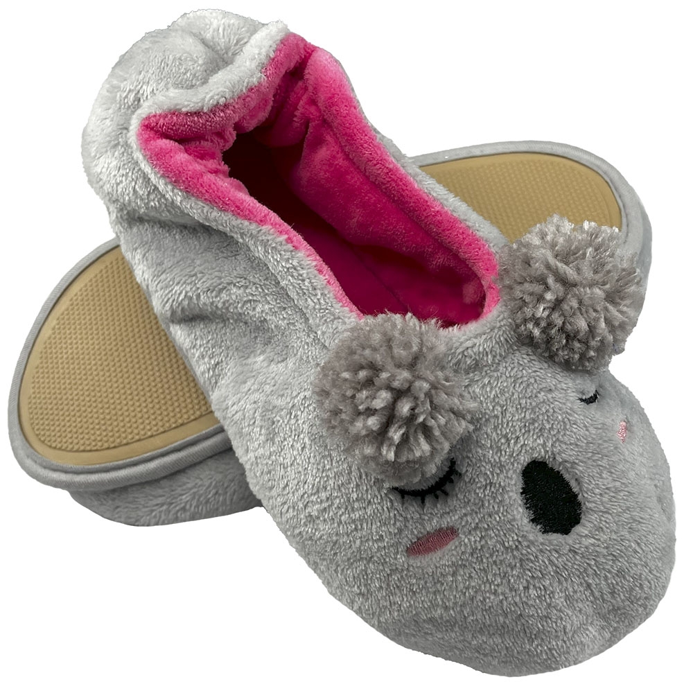 Sapatilha Flex Puff Kids Pelúcia Plush Coala Unissex - Rosa