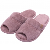 Pantufa Atoalhada Aberta: Conforto Flexível para Seus Pés - Amora