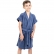 Roupão Puff Atoalhado Infantil Unissex - Indigo