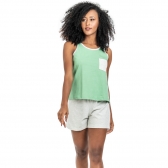 Short Doll Regata em Malha com Bolso - Verde