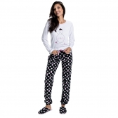Pijama Malha Coelho Com Modal Silk - Preto