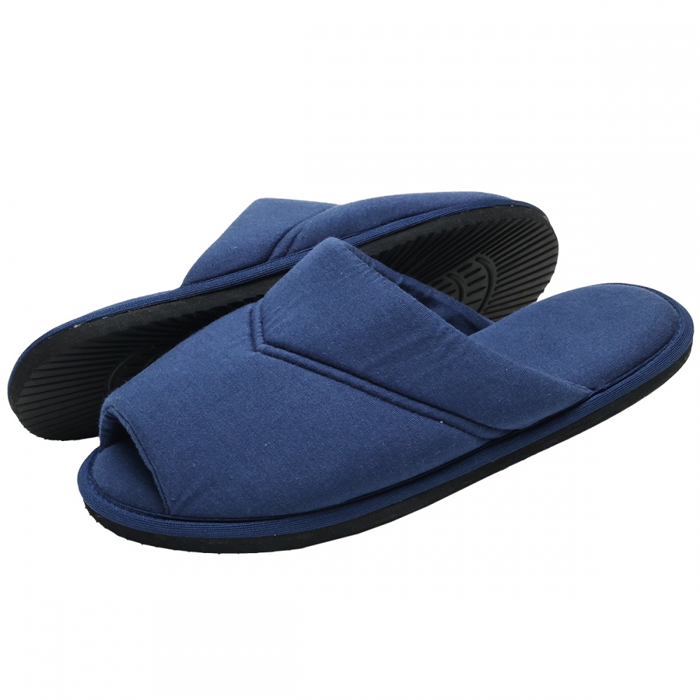Pantufa PUFF Masculina Malha de Algodão - Marinho