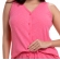 Short Doll com Botão em Canelado - Pink