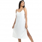 Vestido em Viscolycra Flamê - Marfim
