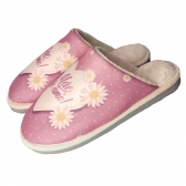 Pantufa Anatômica Mãe Te Amo - Marfim