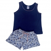 Short Doll Modal Summer - Infantil - Marinho