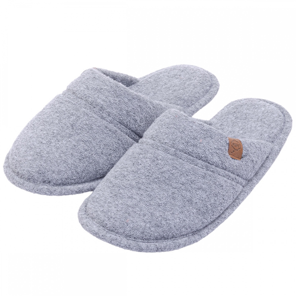 Pantufa Flex Puff: Estilo e Conforto Atoalhado - Mescla