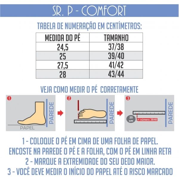 Pantufa Masculina Atoalhada Flexível -  PUFF - Marinho