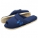 Pantufa Feminina em Malha de Algodão Levite Puff - Marinho