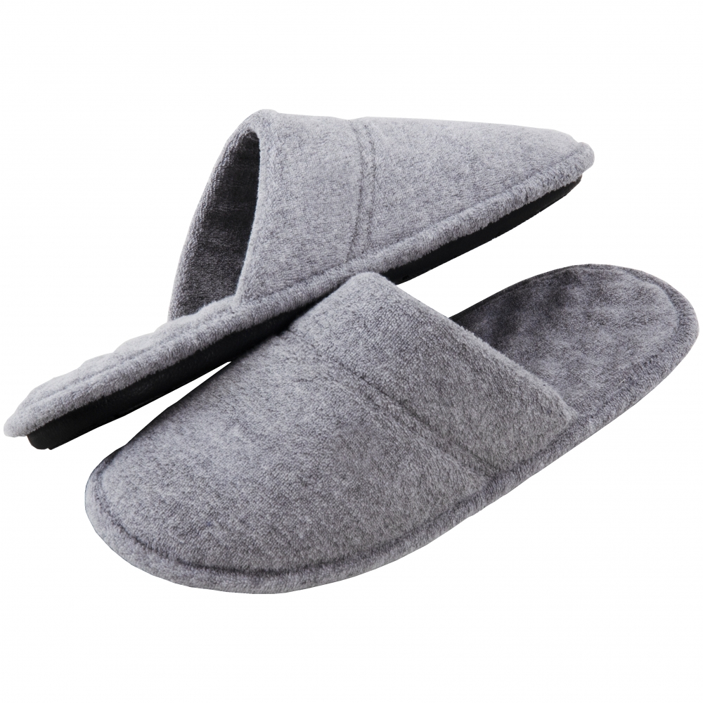Pantufa Atoalhada Masculina com Espuma Massageadora - PUFF - Mescla