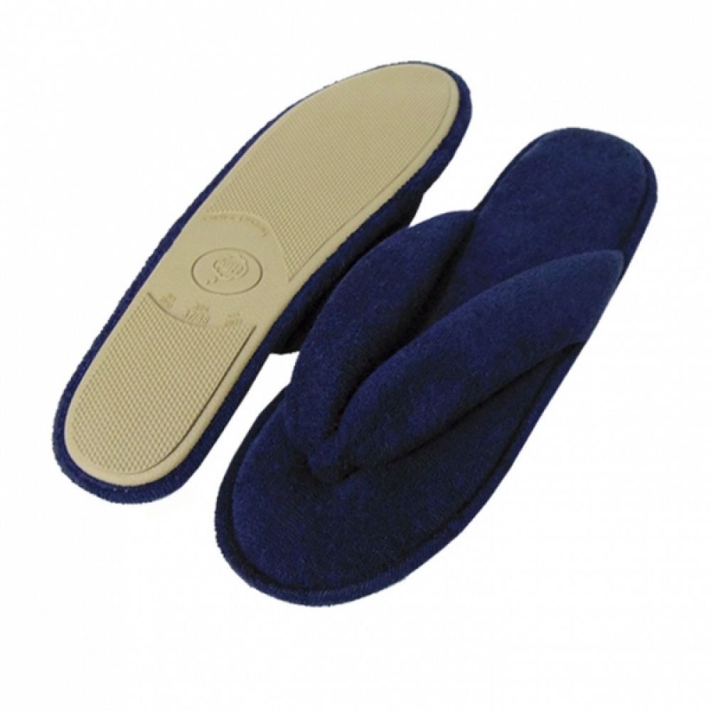 Pantufa Atoalhada Flexível Dedo - PUFF - Marinho