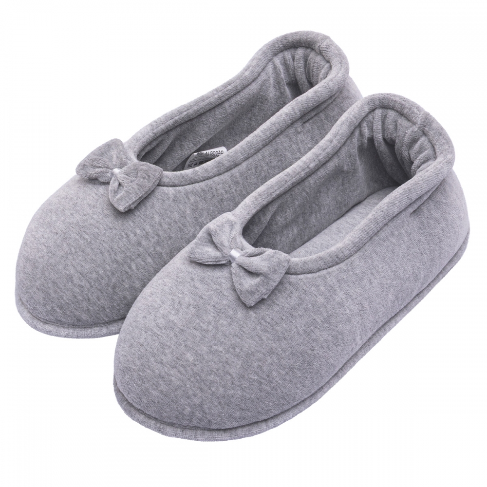 Sapatilha Flexível Plush com Laço PUFF - Mescla