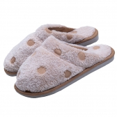 Pantufa Anatômica em Pelúcia Poá - Bege