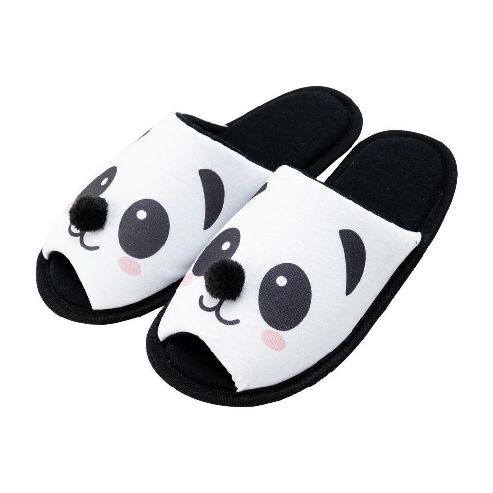 Pantufa Infantil Flexível em Malha Bichinhos - Branco