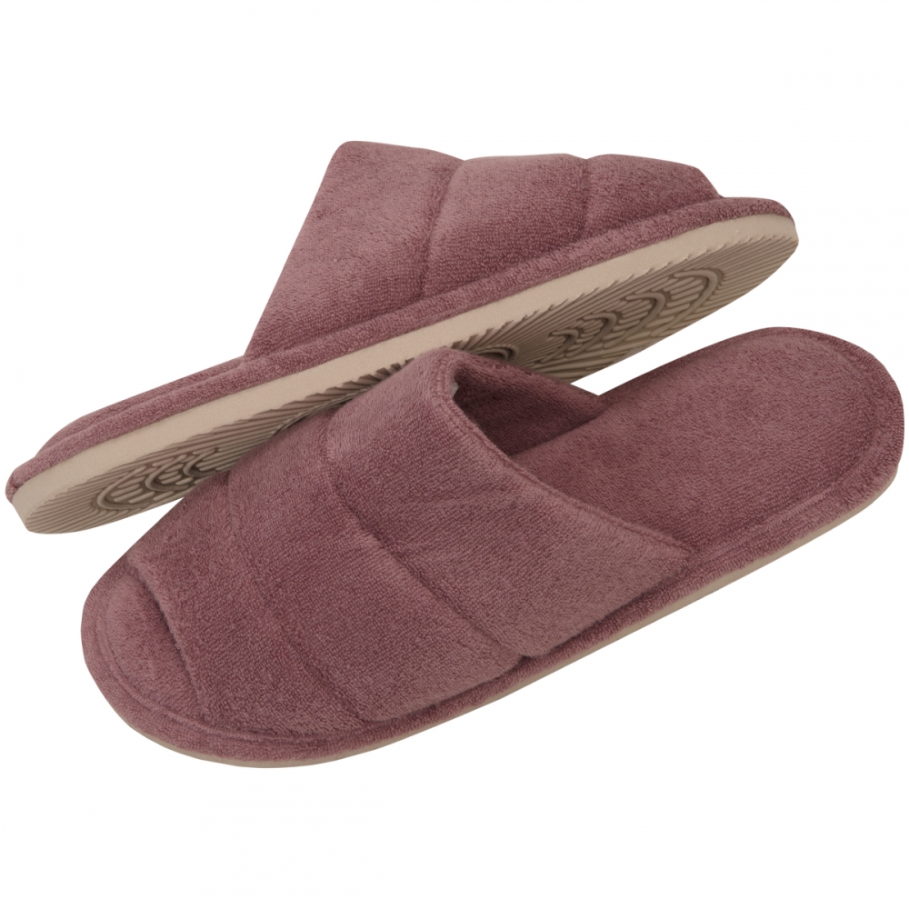 Pantufa Feminina em Atoalhado com  Solado Plano Levite - Amora