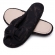 Pantufa Aberta em Jacquard Summer Flexível Antiderrapante - Preto