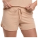 Short Doll com Manga em Canelado - Nude