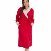 Robe Microsoft com Pelúcia - Vermelho