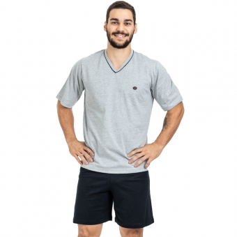 Pijama Masculino em Malha de Algodão - Puff