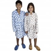 Robe Puff Kids Pelúcia Fleece Infantil Unisex - Bege