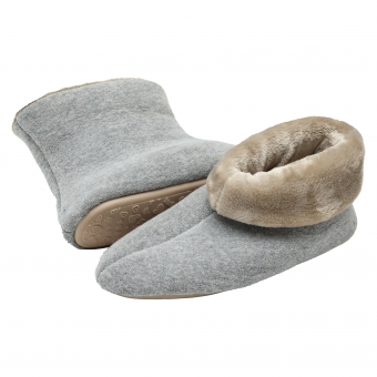 Pantufa Bota Feminina em Atoalhado com Pelúcia - Puff