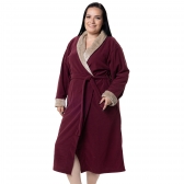 Robe Microsoft com Pelúcia - Bordô