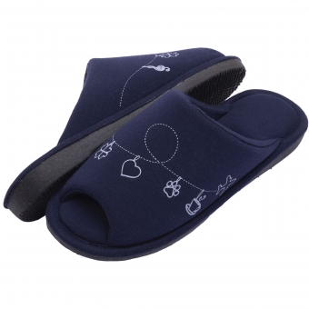 Pantufa Algodão Pingentes de Conforto — Aberta e Anatômica