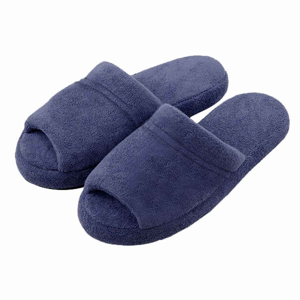 Pantufa Comfort Atoalhada Flexível Espuma 20mm Altura - Índigo