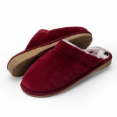 Pantufa Anatômico Plush Pelúcia Losango - Bordô